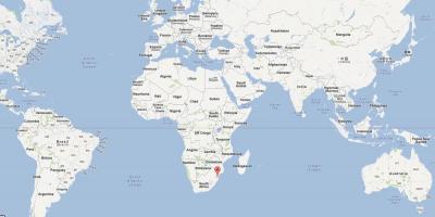 نقشه سوازیلند در جهان